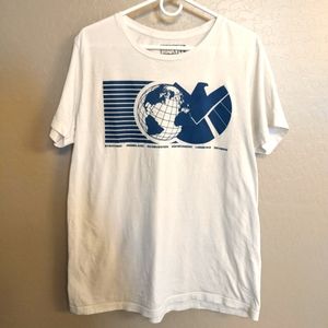 Marvel S.H.I.E.L.D. T-Shirt Mens Large With Globe Logo